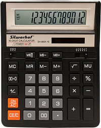 Калькулятор Silwerhof SH-888X-16 черный 16-разр., 1986245