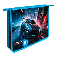 Папка для тетрадей A5 "deVENTE. Drift" 24х19.8х4.5 с текст. расш. 4,5 см, на молнии сверху 8053460