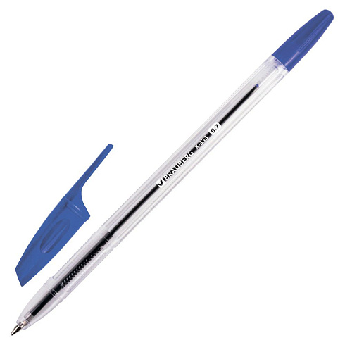Ручка  набор шарик. 4шт BRAUBERG Х-333 синии 0,7мм, 144253