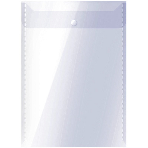 Папка с кнопкой  А4,  "OfficeSpace"  вертикальная прозрачная 267526