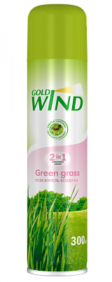Освежитель GOLD WIND Зеленая трава 300 мл