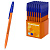 Ручка шар. "Erich Krause" R-301 stick orange 0.7мм 63068 синяя
