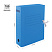 Папка архивная короб 75мм на завязках синий OfficeSpace 225429