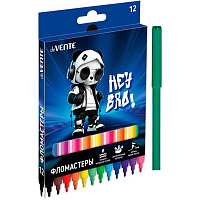 Фломастеры 12цв "deVENTE. Hey Bro" вент. колп. картон 5081628