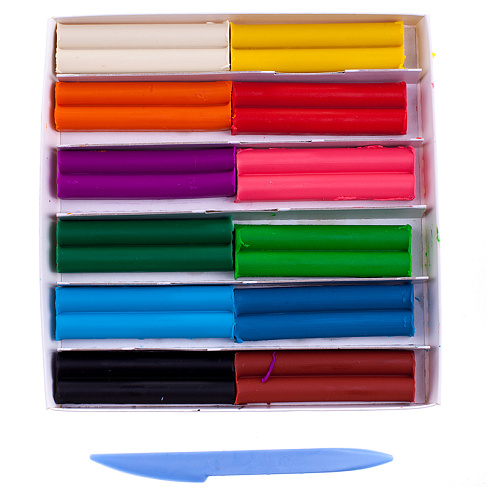 Пластилин восковой "Фантазия" 12 цв. 25С 1523-08