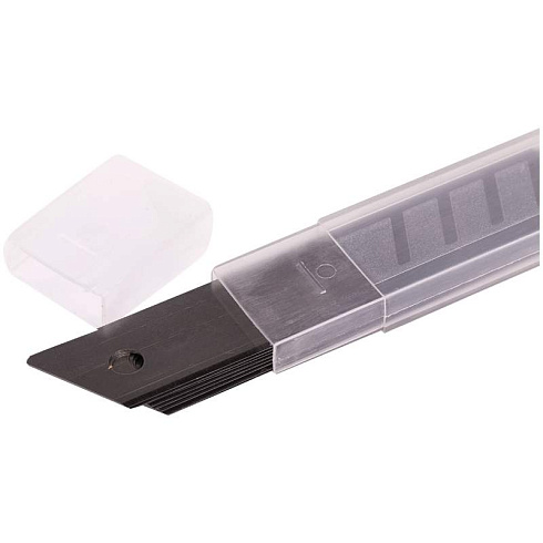 Запасные лезвия д/ножей OfficeSpace, 18мм, 10шт., в пластиковом пенале BLCUT18_1372/ 178796