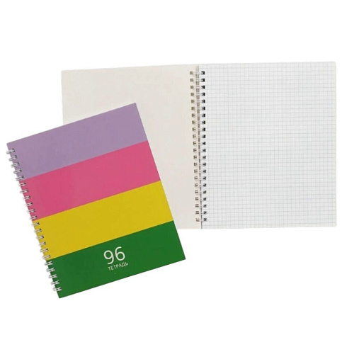 Тетрадь А5 96л. клетка на гребне Палитра ТС968814