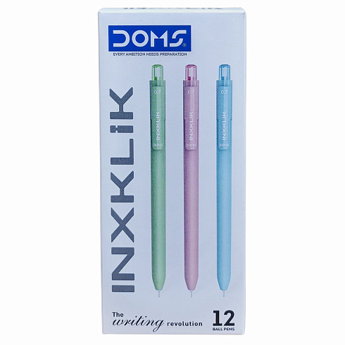 Ручка шариковая автоматич. Doms INXKLIK  0.7 мм.