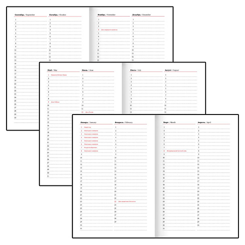 Ежедневник недатир., 128л, А5, BRAUBERG с резинкой 145х203мм, 116294