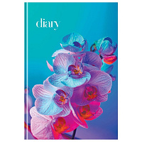 Ежедневник недатир., 136л, А5 ЛАЙТ BG "Орхидея" глян.лам. ЕН5и136_лг 12397