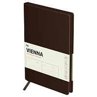 Ежедневник недатир., 136л, А5 BG "Vienna. Dark brown", темно-корич, цв. срез мягк. переп. DuA5_61260