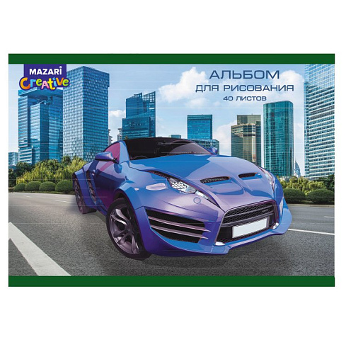 Альбом д/рис. 40л. на скрепке, М-16571