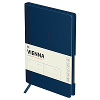 Ежедневник недатир., 136л, А5 BG "Vienna. Dark blue", темно-синий, цв. срез мягк. переп. DuA5_61264