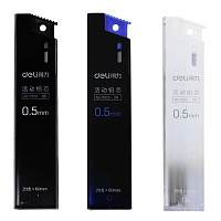 Запаска Deli для автокарандаша 0,5мм, 2В. арт 7003