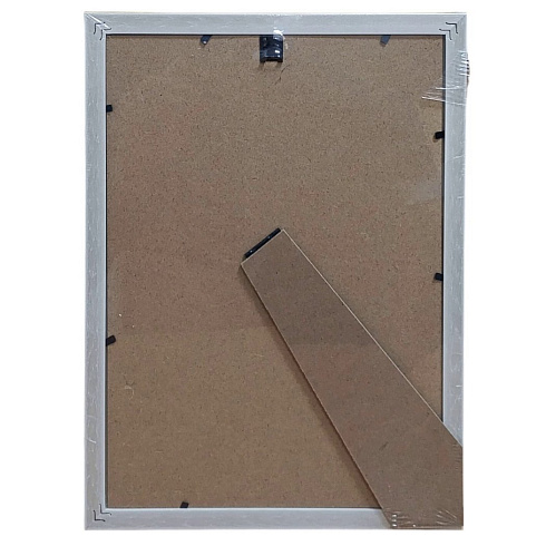 Фоторамка-А4 PS05 светлое дерево с золотым ободком