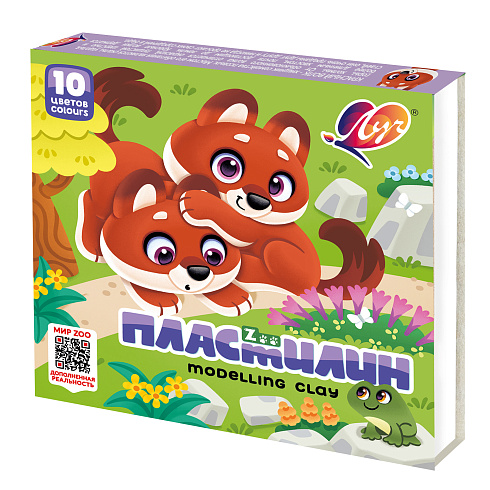 Пластилин "Мини" ZOO ("Луч") 10 цв. 150г 29С 1721-08