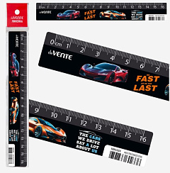 Линейка 16см пластиковая "deVENTE. Fast Or Last" 5091523