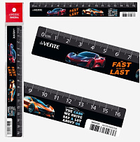 Линейка 16см пластиковая "deVENTE. Fast Or Last" 5091523
