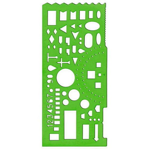 Линейка-трафарет "Стамм" офицерская ТТ01