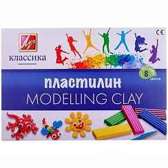 Пластилин "Классика" ("Луч") 8 цветов 160 гр. 12С 867-08