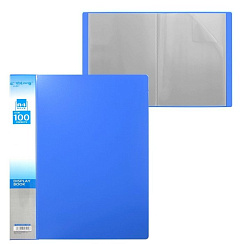 Папка с файлами  А4 Yalong на 100 файлов YL213803-100 синяя