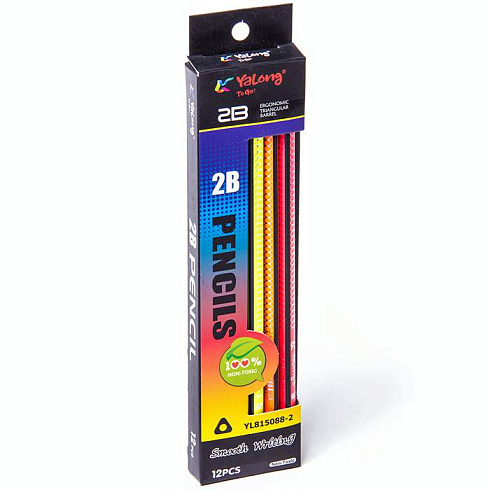 Карандаш прост. Yalong 2B YL815088-2