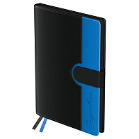 Ежедневник недатир., 136л, А5 BG "Glace. Blue", сини, тв.переп,кожз, цв.срез, магн.клапан DuA5_61290