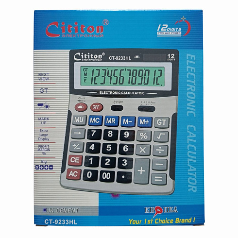 Калькулятор Cititon 9233 (12-ти разрядный)