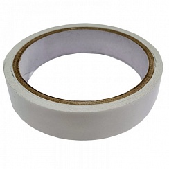 Скотч белый двухсторонний 20 мм (12 шт),/144шт/