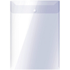 Папка с кнопкой  А4,  "OfficeSpace"  вертикальная прозрачная 267526