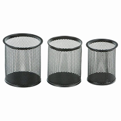 Стакан офисный метал.сетчатый, 3 в 1 DG-9112A