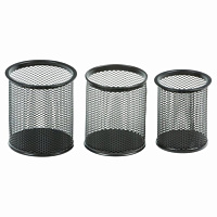 Стакан офисный метал.сетчатый, 3 в 1 DG-9112A