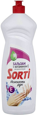 Средство жидкое моющее для мытья посуды СОРТИ 900 мл Бальзам с Витамином Е