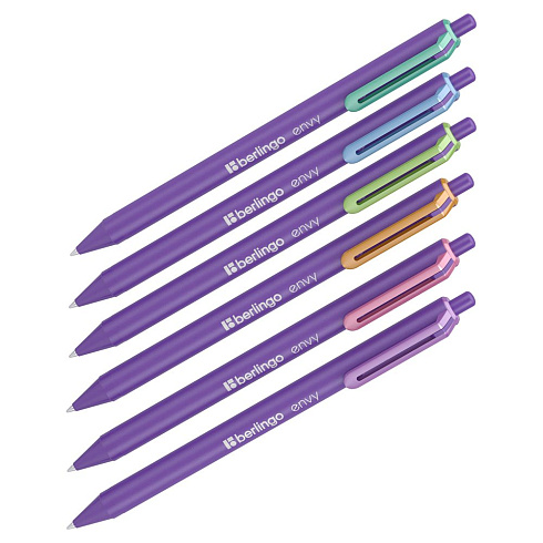 Ручка шар. "Berlingo" "Envy" автоматическая синяя, 0.7 мм, прорез. корпус CBm_07099