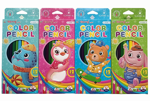 Карандаши 12 цв YL191055-12