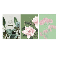 Тетрадь А4 80л. кл. BG "Флора" мат. ламин. Т4ск80_лм 11902