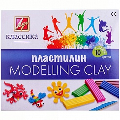 Пластилин "Классика" ("Луч") 10 цветов 200 гр. 7С 304-08