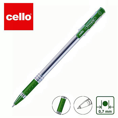 Ручка шариковая FINEGRIP зеленая /2500шт/