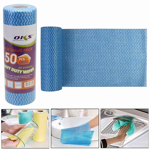 Тряпки в рулоне 100 штук