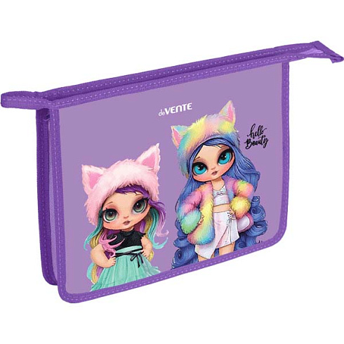 Папка для тетрадей A5 "deVENTE. Beauty" с текст. расш. 4,5 см, на молнии сверху 8053310