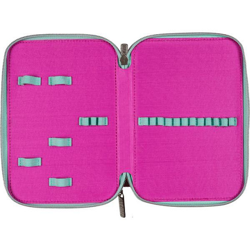 Пенал "deVENTE. Candy Cat" 21x14x5,2 см, двухст. для 44 предм. на молнии 7012411