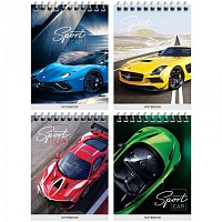 Блокнот А6 40л. на гребне "Гонки. Sport cars" Б6к40гр_41935