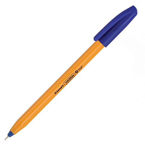 Ручка шарик. Luxor "InkGlide ICY " синяя, 0,7 мм, Orange (50шт уп.), арт.18102F/50