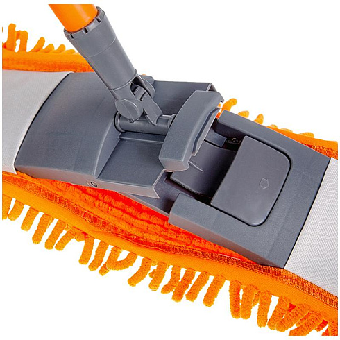 Швабра OfficeClean Professional,телеск.ручка 120см, пласт.флаун.40см, насадка ворс. микрофиб 303056
