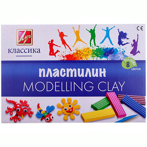 Пластилин "Классика" ("Луч") 8 цветов 160 гр. 12С 867-08