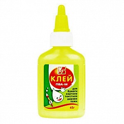 Клей ПВА  45 гр. в желт. флаконе 20С-1351-08 (70шт)