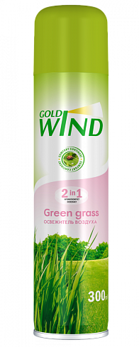 Освежитель GOLD WIND Зеленая трава 300 мл