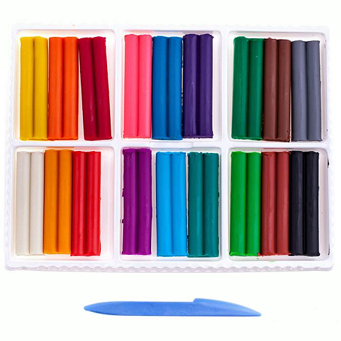 Пластилин восковой "Фантазия" 18цв. 25С 1524-08