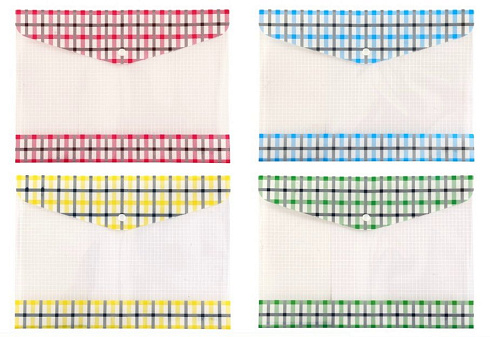 Папка с кнопкой  А4,  5515, YL628 ассорти