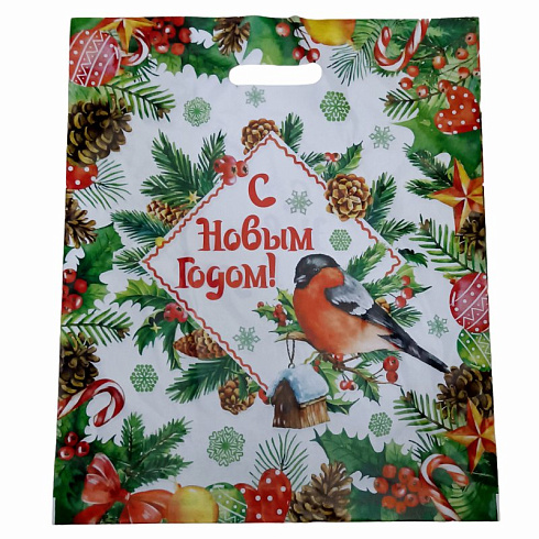 Пакет полиэтиленовый 40х50 Новогодний